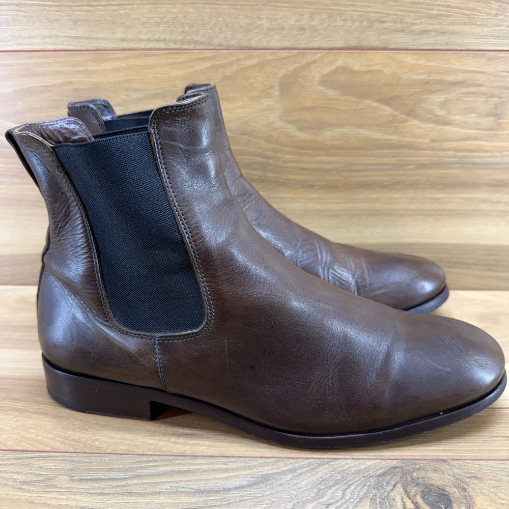 APC Rue Madame Paris Mens Chelsea Boot 8 EU 41 Brown Leather Business Casual